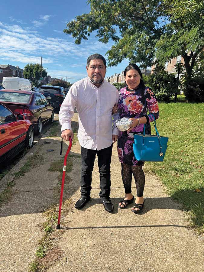 Claudia Martinez and her uncle, who was threatened with medical deportation after he was struck by a motorcycle.