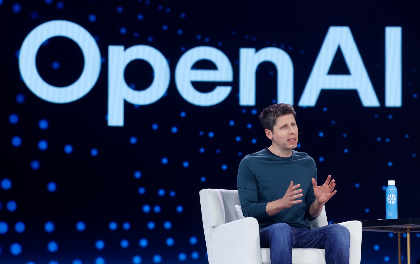 Open AI CEO Sam Altman speaks during Snowflake Summit 2025 at Moscone Center on June 02, 2025 in San Francisco.