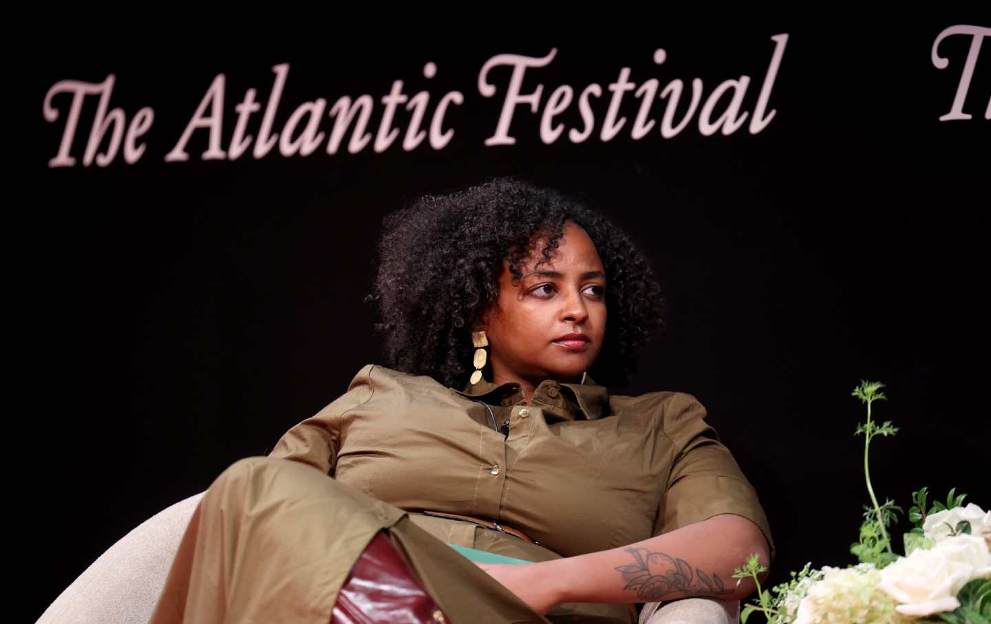 Jerusalem Demsas, editor of the newly launched Argument, at a 2024 Atlantic Festival panel.