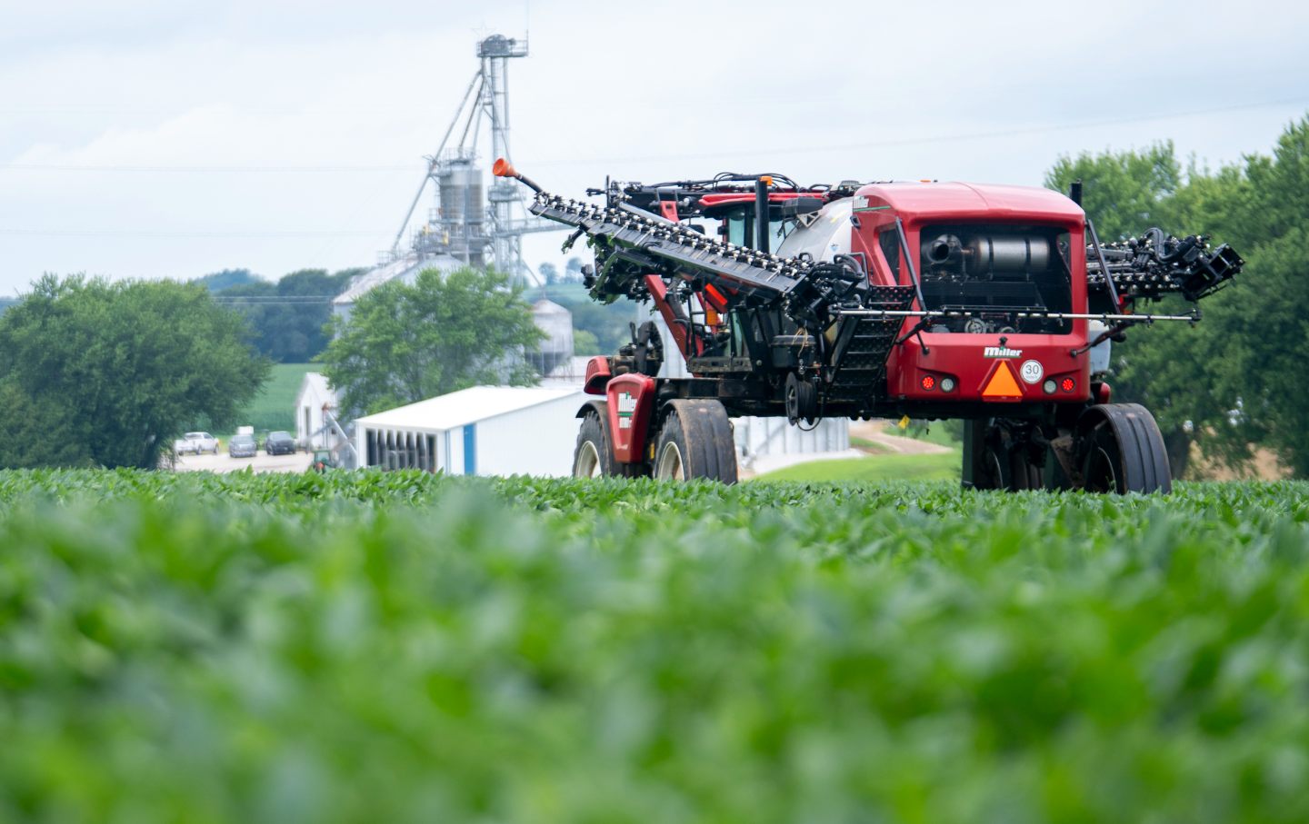 Doug Rebout’s soybean farm in Janesville, Wisconsin.