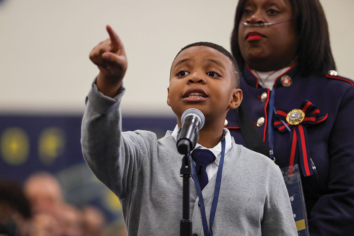 “Ms. Tish” is thanked by several attendees who spoke at the town hall, including 9-year-old Kory Skipper Miller.